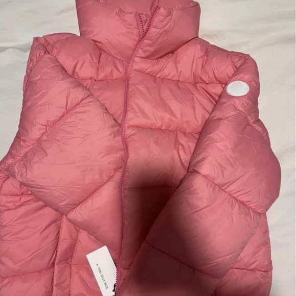 NWT, JILLY BOX NOIZE,size L pink color puffer jacket - Picture 2 of 4